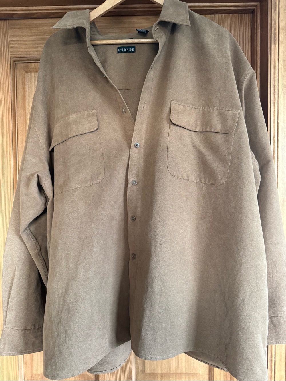 George Sueded Jacket/Shirt in Camel - Picture 5 of 5